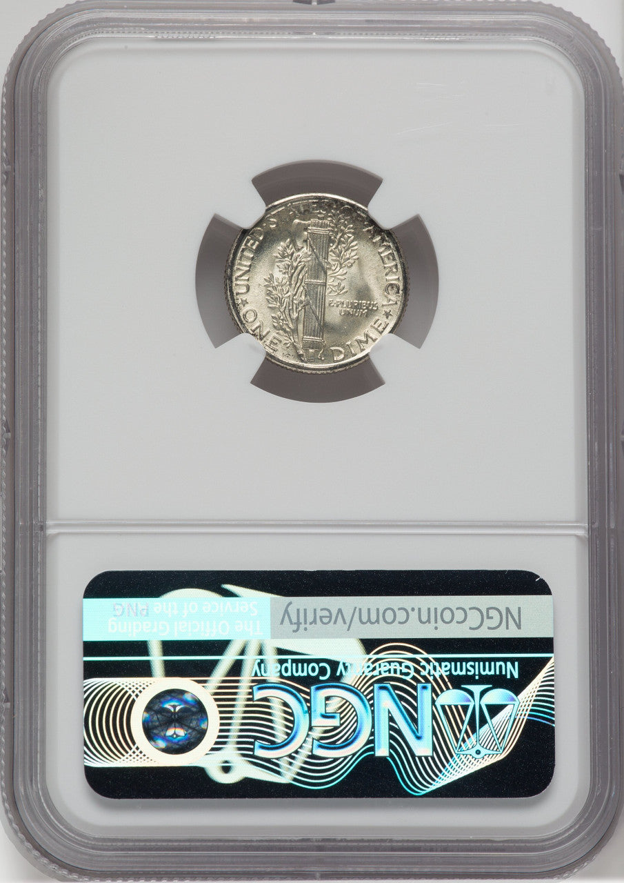 1937 10C FB Mercury Dime NGC MS68