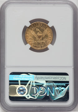1901/0-S $5 FS-301 Liberty Half Eagle NGC AU58