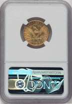1901/0-S $5 FS-301 Liberty Half Eagle NGC AU58