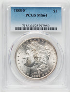 1888-S $1 Morgan Dollar PCGS MS64