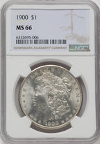 1900 $1 Morgan Dollar NGC MS66
