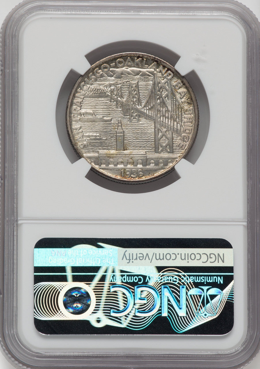 1936-S 50C Bay Bridge Commemorative Silver NGC MS67