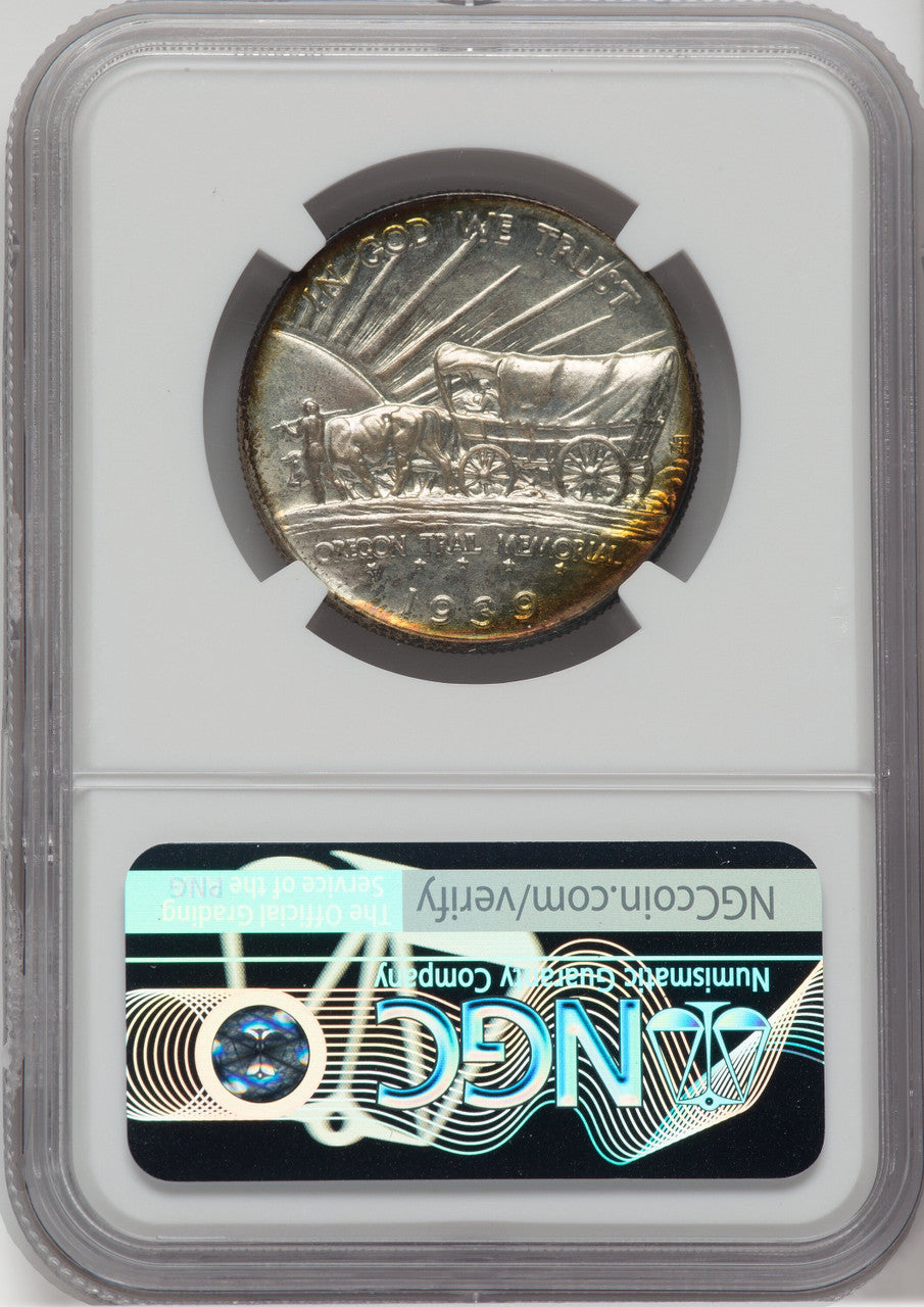 1939-D 50C Oregon Commemorative Silver NGC MS68