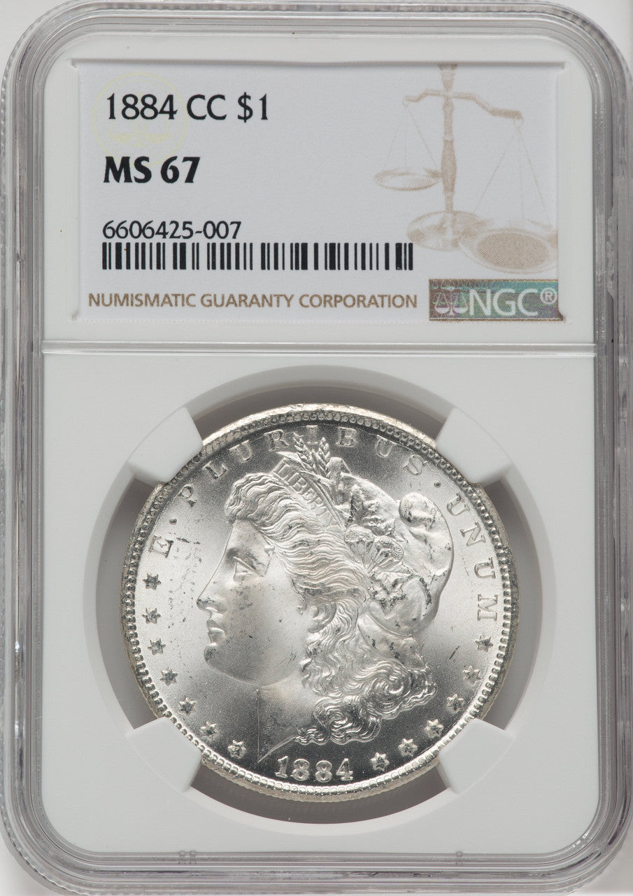 1884-CC $1 Morgan Dollar NGC MS67