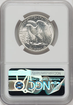 1934 50C Walking Liberty Half Dollar NGC MS67
