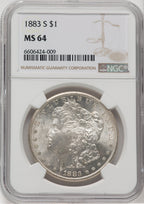 1883-S $1 Morgan Dollar NGC MS64