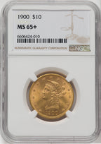 1900 $10 NGC Plus Liberty Eagle NGC MS65+