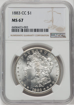 1883-CC $1 Morgan Dollar NGC MS67