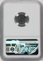 1839-O H10C NO DRAPERY Seated Half Dime NGC MS64