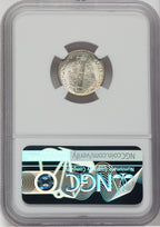 1934 10C FB Mercury Dime NGC MS68