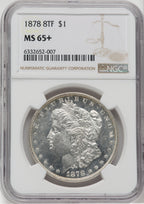 1878 8TF $1 NGC Plus Morgan Dollar NGC MS65+