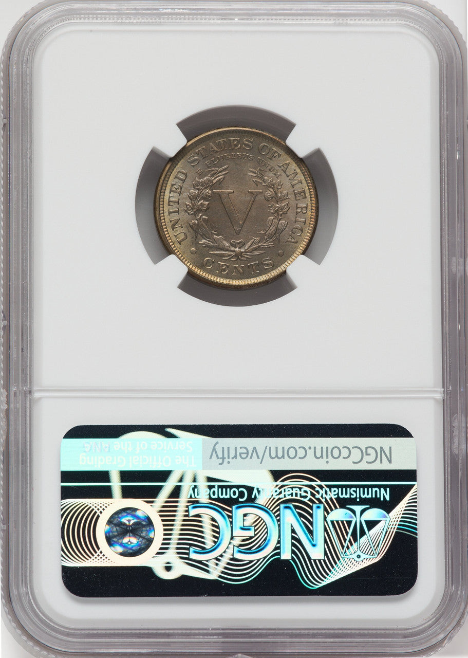 1897 5C NGC Plus Liberty Nickel NGC MS66+