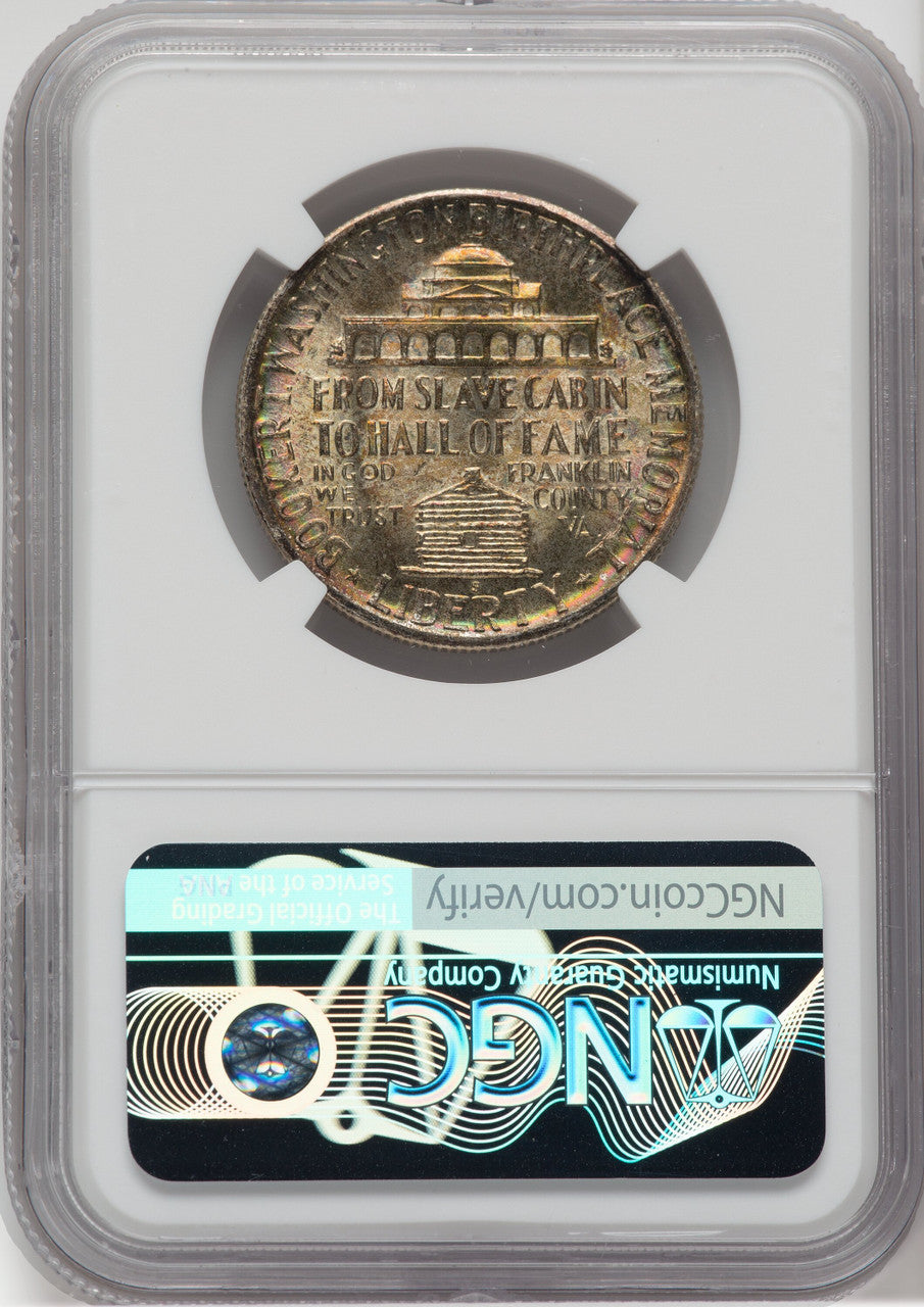 1946-S 50C Booker T. Washington CAC NGC Plus Commemorative Silver NGC MS67+