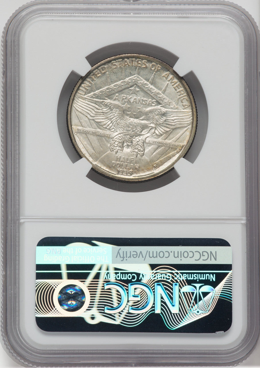 1935-D 50C Arkansas CAC NGC Plus Commemorative Silver NGC MS67+