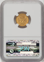 1857-O $2.50 Liberty Quarter Eagle NGC MS61