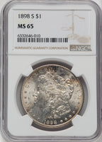 1898-S $1 Morgan Dollar NGC MS65