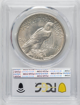 1921 $1 Peace Dollar PCGS MS63