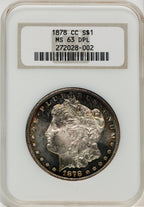 1878-CC $1 DM Morgan Dollar NGC MS63