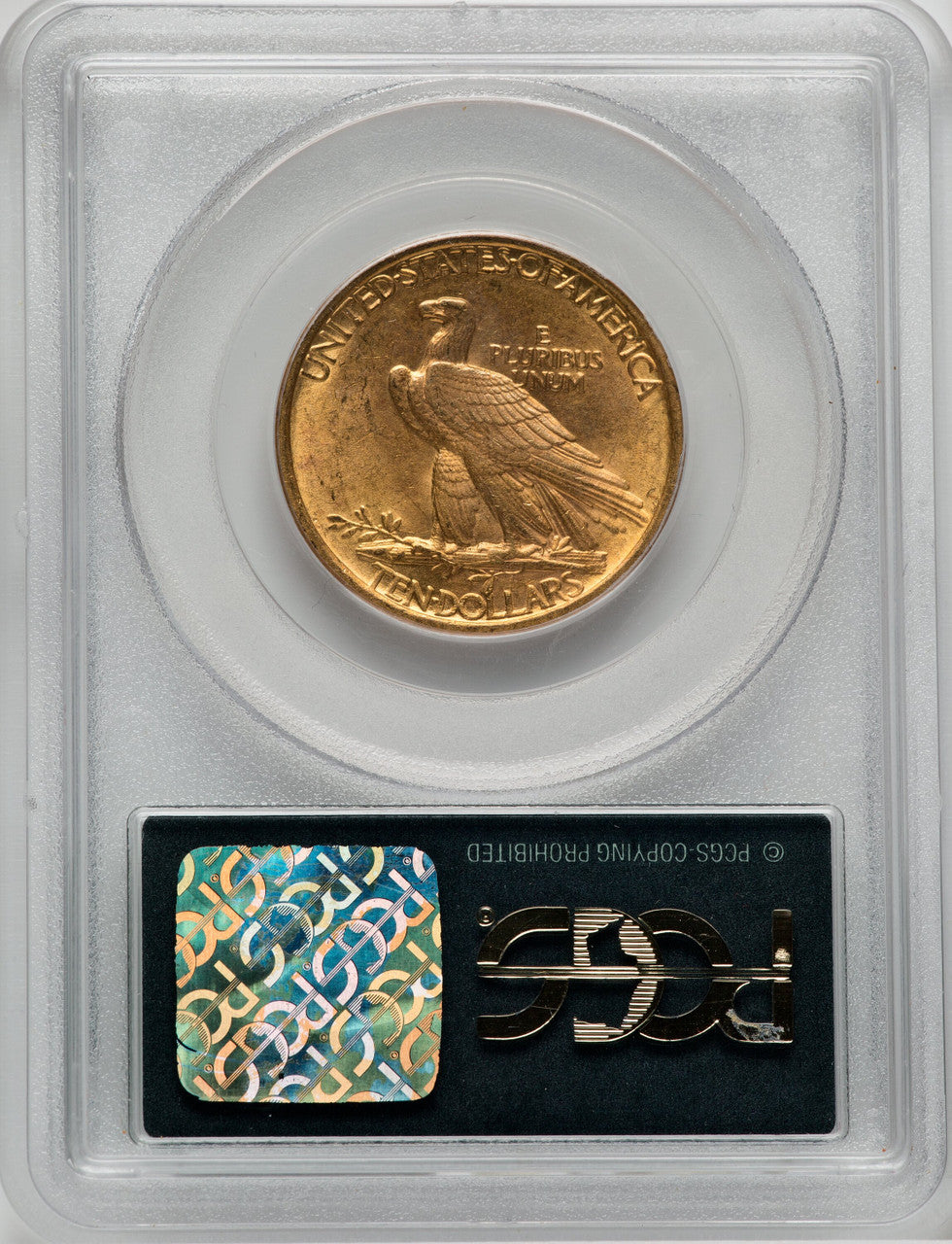 1907 $10 No Motto Indian Eagle PCGS MS63