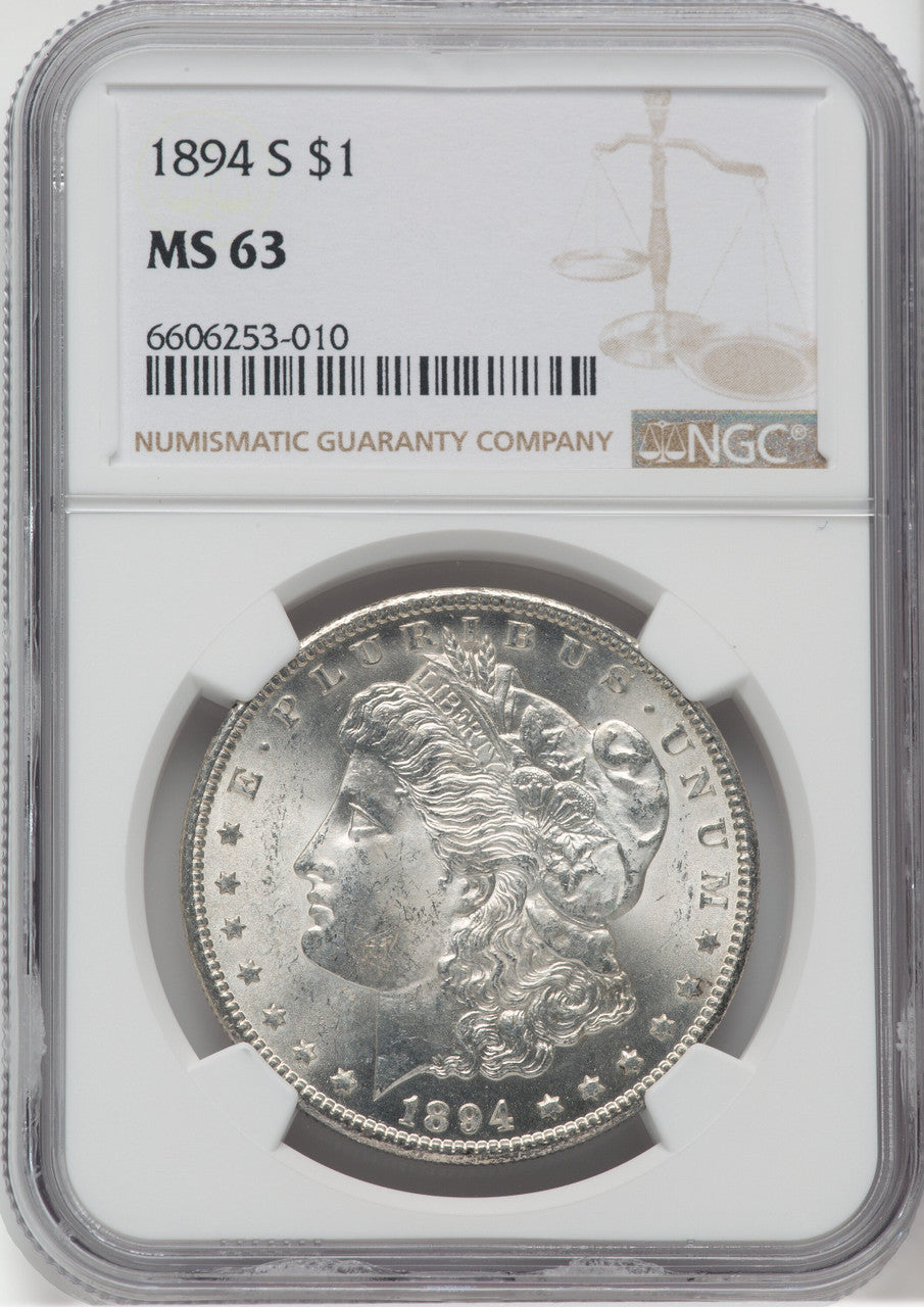 1894-S $1 Morgan Dollar NGC MS63