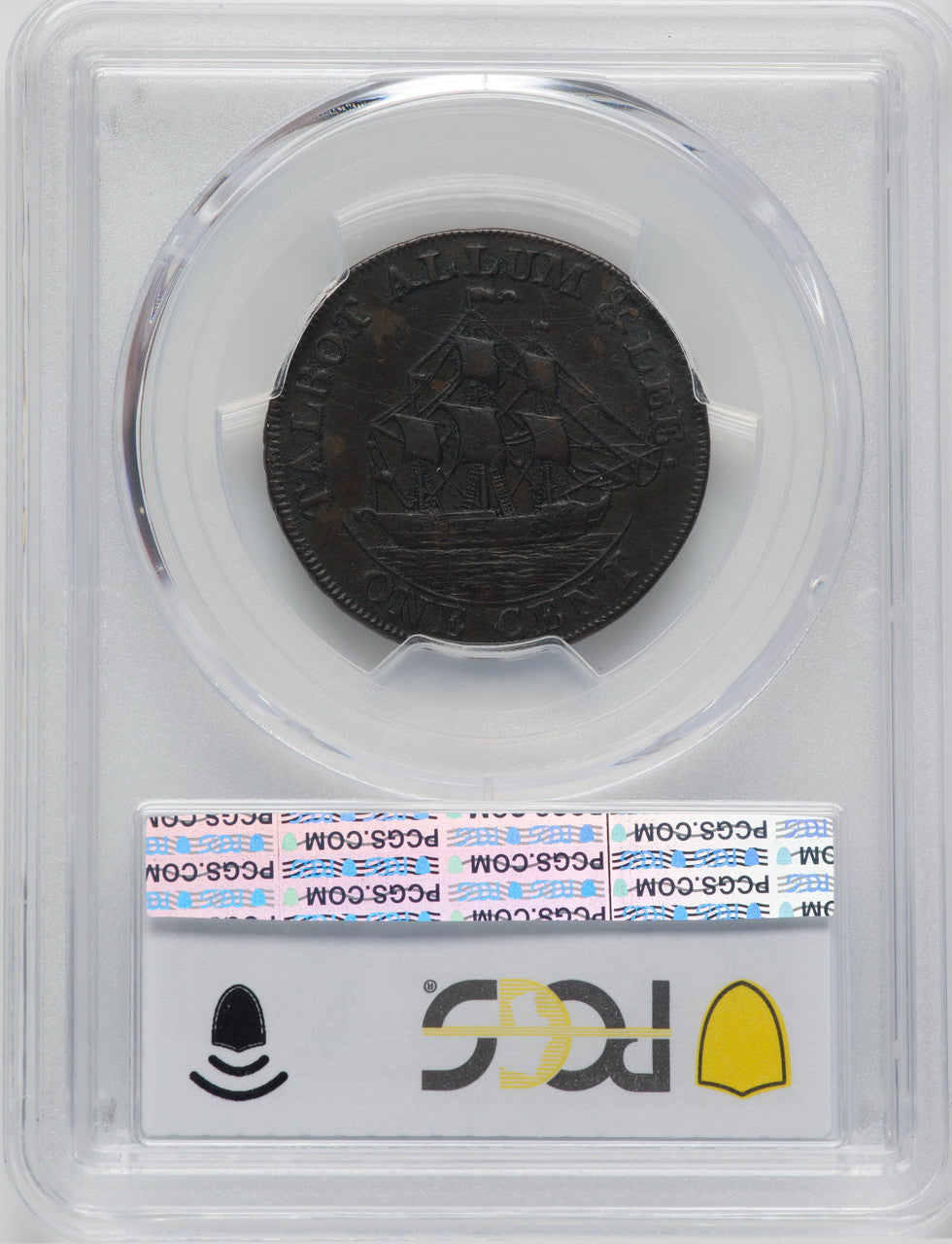 Talbot Allum & Lee Cent Without NEW YORK BN Colonials PCGS XF40