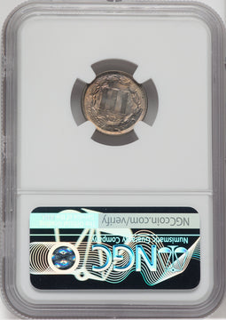1866 3CN NGC Plus Three Cent Nickel NGC MS65+