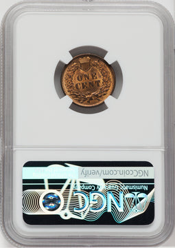 1890 1C RB Indian Cent NGC MS65