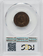 1866 2C RB Two Cent Pieces PCGS MS66