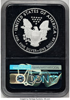 2018-W S$1 Silver Eagle First Strike Silver Foil NGC PF70