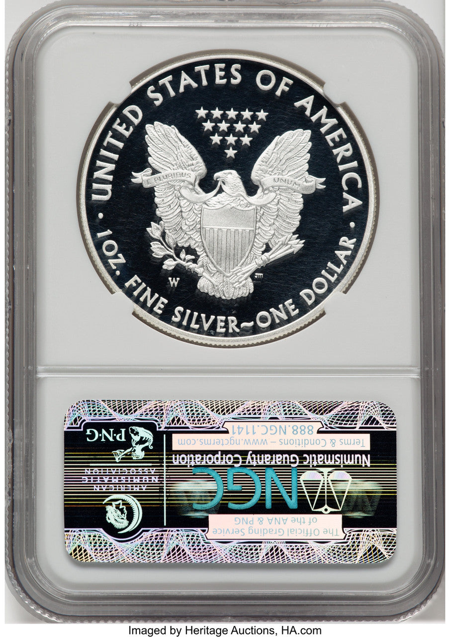 2013-W S$1 Silver Eagle First Strike NGC PF70