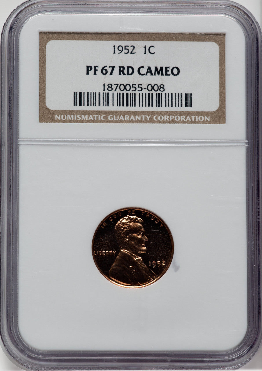 1952 1C CA Proof Lincoln Cent NGC PR67