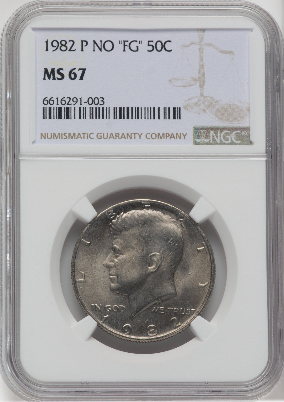 1982-P 50C FS-901 Kennedy Half Dollar NGC MS67