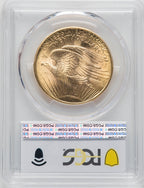 1908 $20 NO MOTTO CAC Saint-Gaudens Double Eagle PCGS MS64