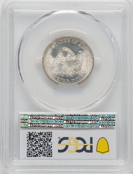 1864 25C CAC Seated Quarter PCGS MS67+