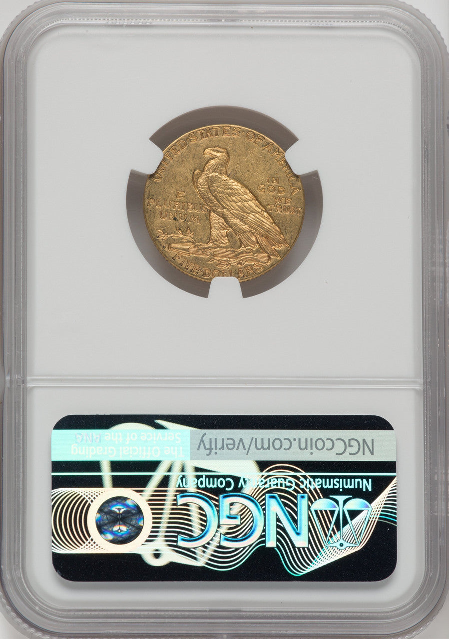 1909-O $5 Indian Half Eagle NGC MS61