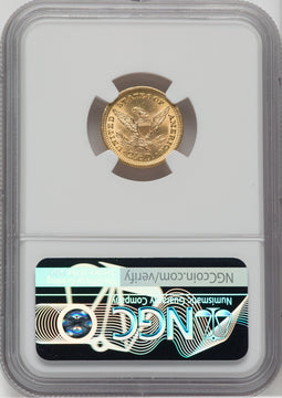 1893 $2.50 Liberty Quarter Eagle NGC MS62