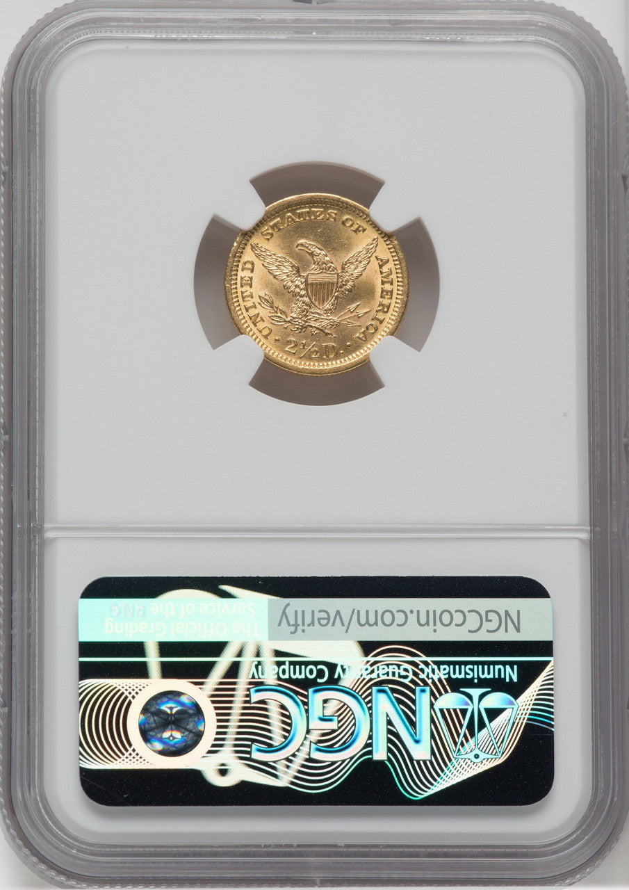 1893 $2.50 Liberty Quarter Eagle NGC MS62