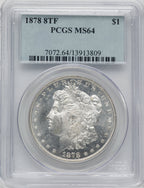 1878 8TF $1 Morgan Dollar PCGS MS64