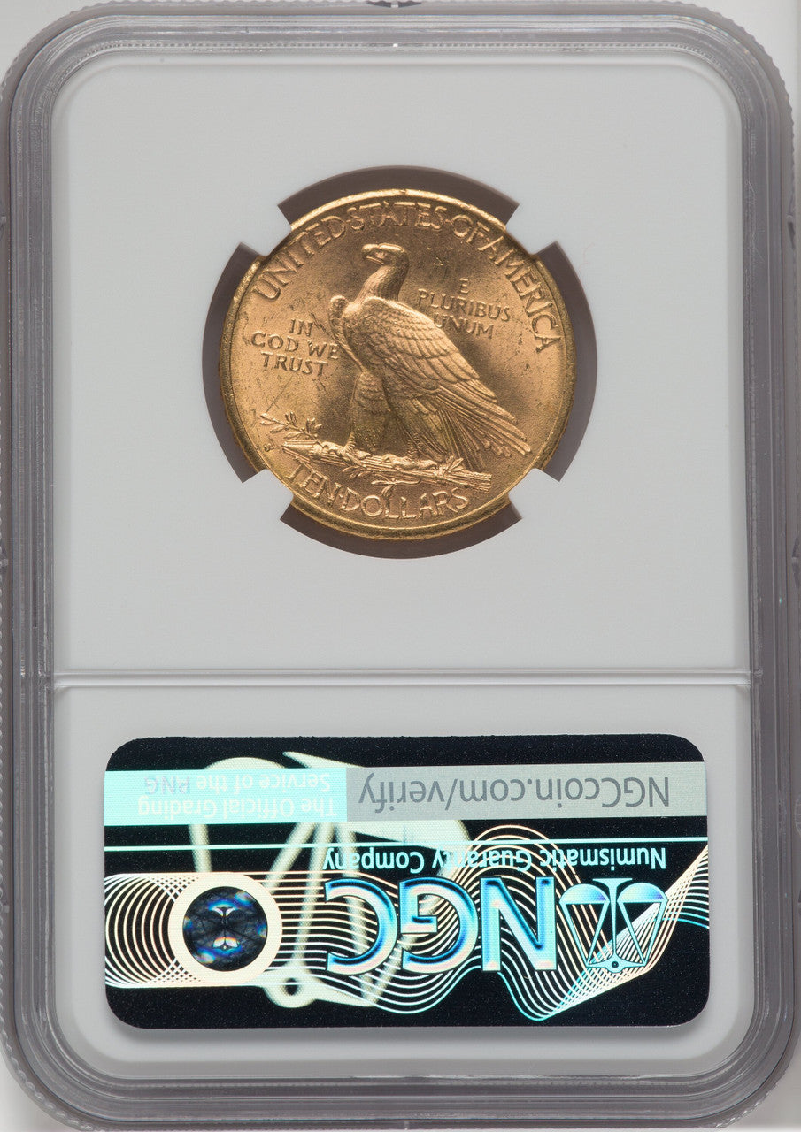 1911-S $10 Indian Eagle NGC MS65