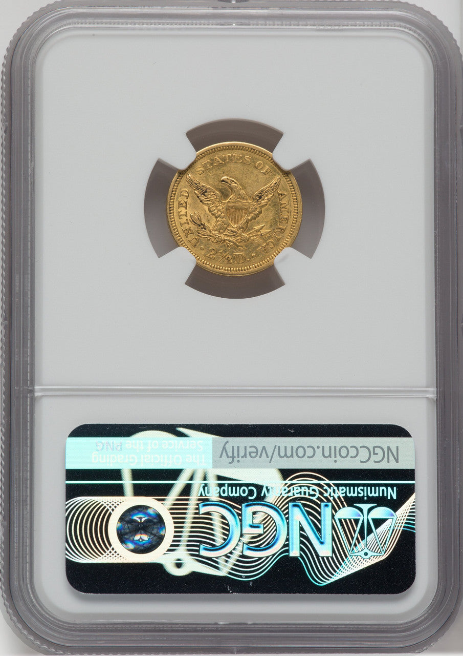 1850 $2.50 Liberty Quarter Eagle NGC MS61