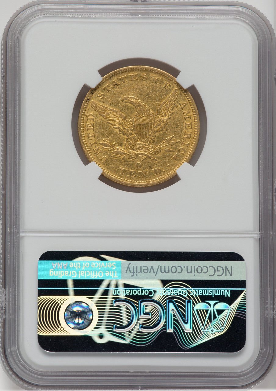 1842-O $10 Liberty Eagle NGC AU53