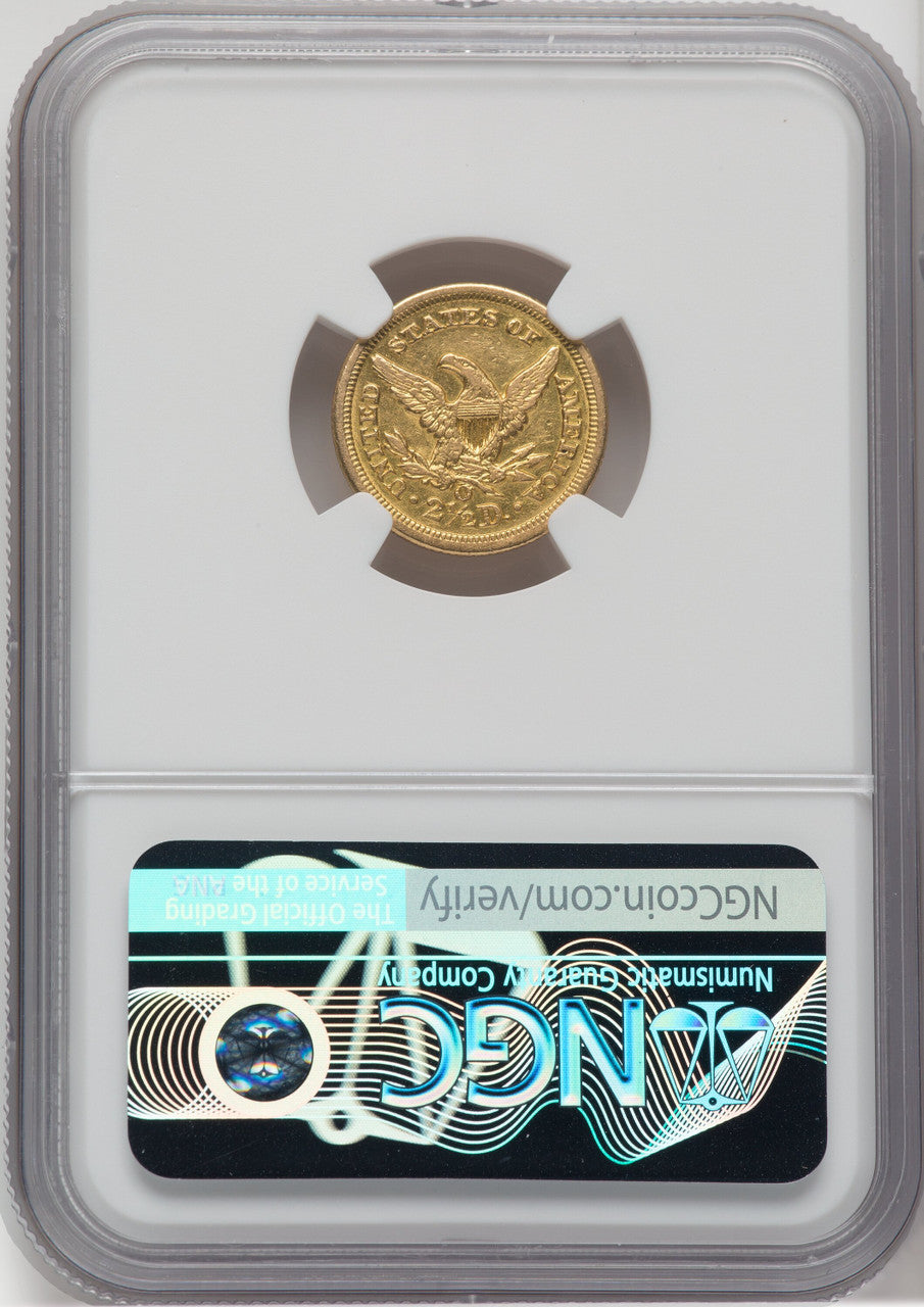 1851-O $2.50 Liberty Quarter Eagle NGC AU55