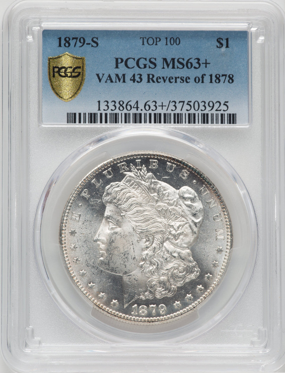 1879-S $1 VAM-43 Morgan Dollar PCGS MS63+