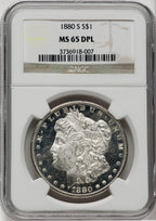 1880-S $1 DM Morgan Dollar NGC MS65