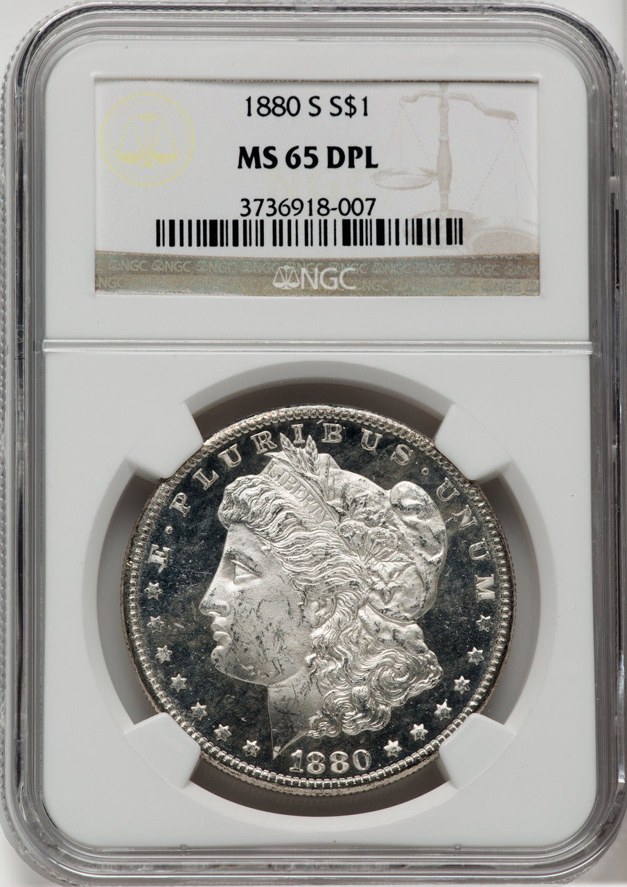 1880-S $1 DM Morgan Dollar NGC MS65