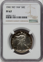1941 50C Proof Walking Liberty Half Dollar NGC PR67