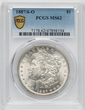 1887/6-O $1 Morgan Dollar PCGS MS62
