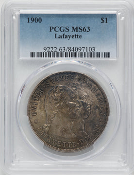 1900 Lafayette Dollar Commemorative Silver PCGS MS63