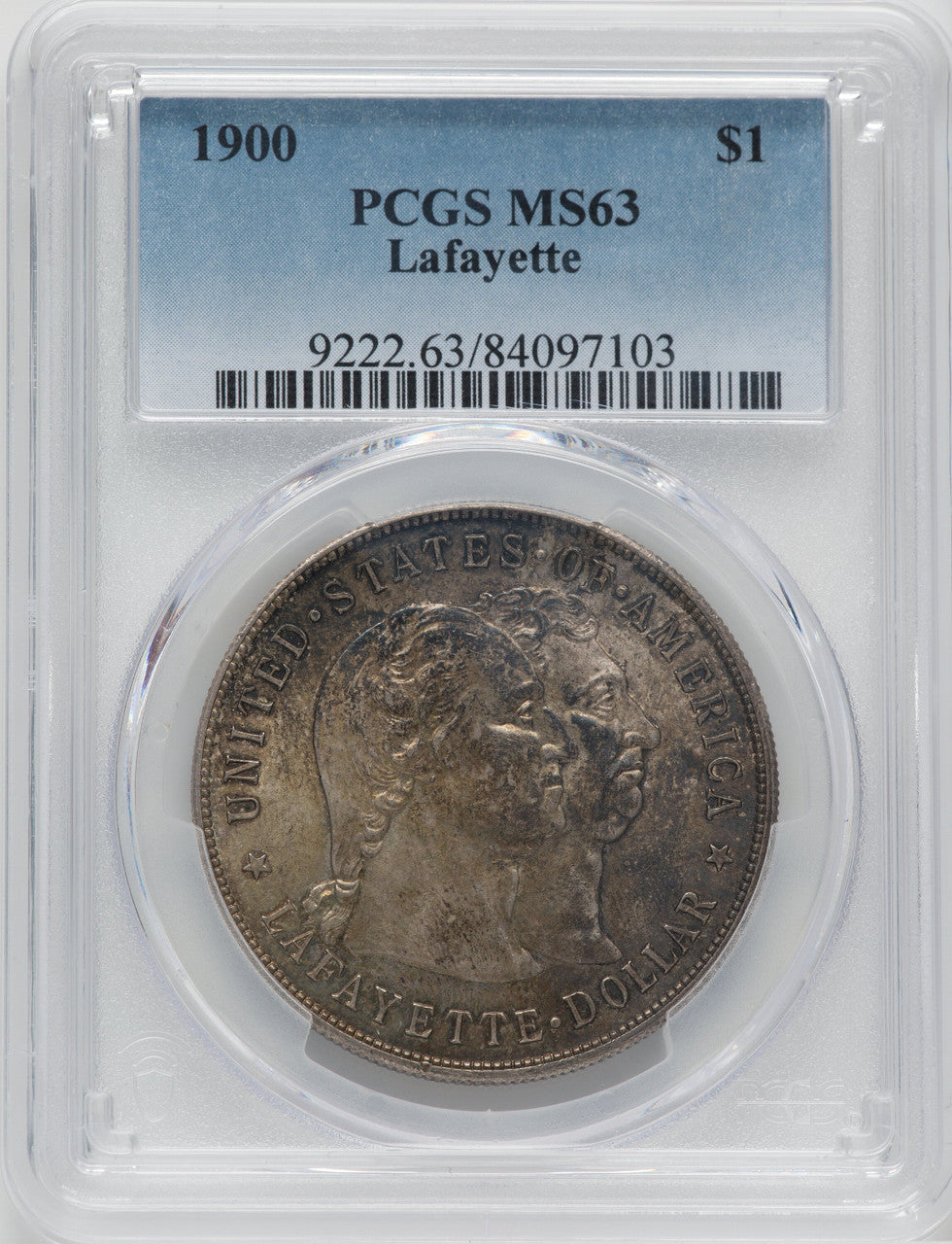 1900 Lafayette Dollar Commemorative Silver PCGS MS63