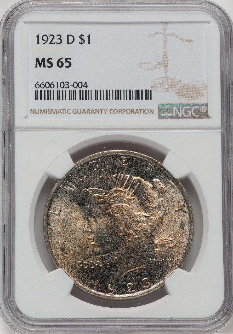 1923-D $1 Peace Dollar NGC MS65